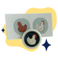 Fridge Chicken Mini Magnet Frame Kit