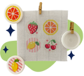 Fridge Fruit Mini Magnet Frame Kit